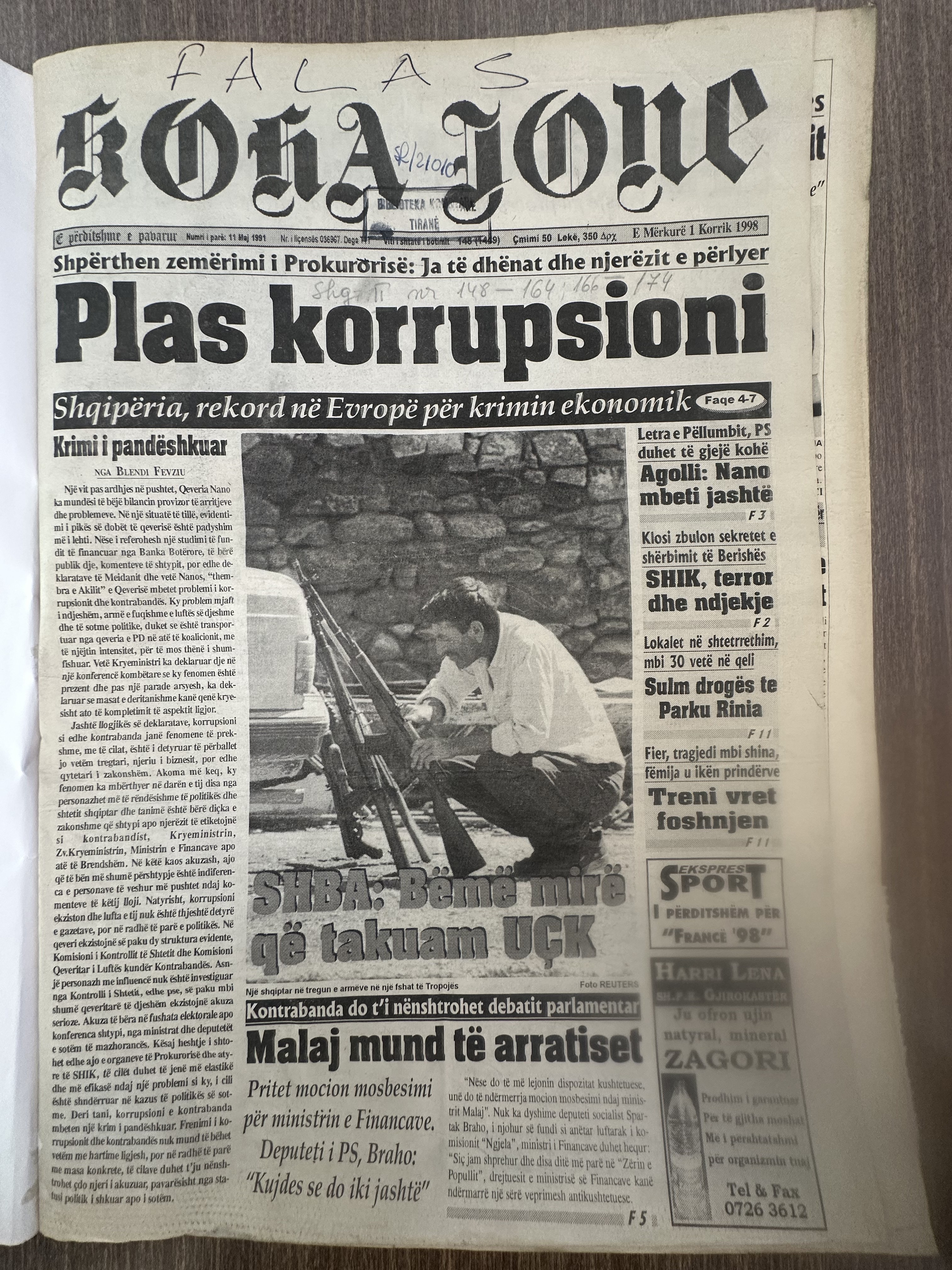 Koha Jonë 1998-07-01